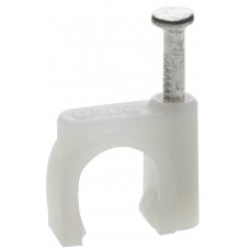 Скоба-держатель круглая с оцинкованным гвоздем 6 мм, 50 шт Профессионал СД-К ЗУБР 45111-06