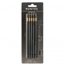 Бита ударная RUNTEC H6.35 150мм PH2 5шт., RUNTEC, RT-IB150