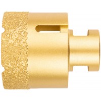 Коронка кольцевая для УШМ, М14, по керамограниту, камню и кафелю алмазная, вакуумное спекание 50х60 мм (16347)