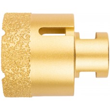 Коронка кольцевая для УШМ, М14, по керамограниту, камню и кафелю алмазная, вакуумное спекание 50х60 мм (16347)