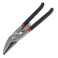 Ножницы по металлу, 250 мм, для фигурного реза, обливные рукоятки Matrix (78317)