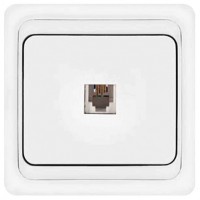 Розетка телефонная, скрытая установка 