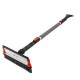 Щетка-сметка для снега со скребком и водосгоном, телескопическая, поворотная голова Stels (55299)