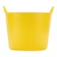 Ведро гибкое сверхпрочное, 28 л, желтое, Сибртех (67513)