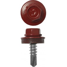 ЗУБР СКМ 3003, 25 х 5.5 мм, рубин.-красн., 420 шт (2,44 кг.), кровельный саморез, Профессионал (4-300315-55-025-3003)