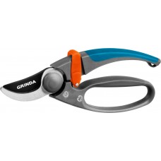 Плоскостной секатор P-57, 210 мм, с двухкомпонентными эргономичными рукоятками, с эфесом, PROLine GRINDA 423457