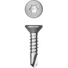 Саморез нержавеющий 13?4.2 мм DS-C А2 сверло потайная головка ТХ20 600 шт KRAFTOOL 300932-42-013