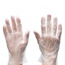 Перчатки одноразовые полиэтиленовые, прозрачные, 100 шт. (50 пар) L (67940)