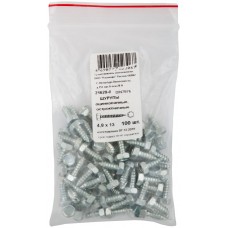 Шурупы оцинкованные, остроконечные DIN7976, 4,8 х 13 100 шт Фасовка (21629-0)