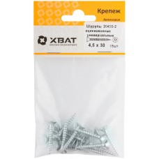 Шурупы оцинкованные, универсальные 4.5 х 30 ( фасовка 15 шт.) (20430-2)