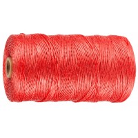 Шпагат полипропиленовый d 1.5 мм, 500 м, 800 текс, 32 кгс, красный STAYER 50079-500