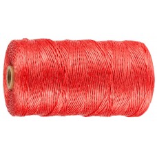 Шпагат полипропиленовый d 1.5 мм, 500 м, 800 текс, 32 кгс, красный STAYER 50079-500