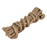 Веревка льнопеньковая, D 10 мм, L 6 м, крученая Сибртех (94011)