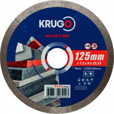 Диск алмазный сплошной ультратонкий KRUGO MASTER 125х1,2х22,2х8 mm 81041250243