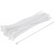 Хомуты нейлоновые для проводов, белые 100 шт., 7,6х400 мм (60260М)
