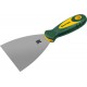 Шпатель 100 мм, х-образное профилированное полотно, двухкомпонентная ручка, нержавеющий KRAFTOOL 10035-100