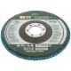 Круг лепестковый торцевой циркониевый плоский, 125 мм P 100 (39975)