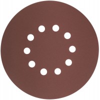 Круги шлифовальные с отверстиями (липучка), алюминий-оксидные, 225 мм, 5 шт. Р 240 (39899)
