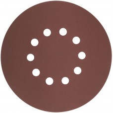 Круги шлифовальные с отверстиями (липучка), алюминий-оксидные, 225 мм, 5 шт. Р 240 (39899)