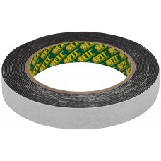 Лента клеящая, 2-х сторонняя монтажная,на вспененной основе, черная, 19 мм х 5 м (11791)