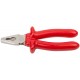 Плоскогубцы комбинированные Энергия,1000 В, никелир.покрытие, 2-х слойные изолированные ручки 200 мм (50765)
