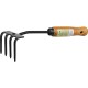 Садовые грабли ProLine, 64х100х270 мм, 4-х зубые, деревянная ручка GRINDA 421515