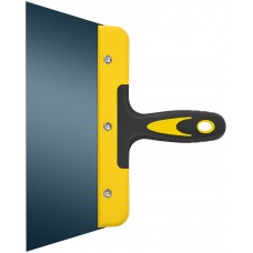 Шпатель фасадный Мастер, пружинная колоризованная сталь, двухкомпонентная ручка, плоский 250 мм (06463)