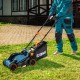 Газонокосилка аккумуляторная, 32 см, 1 аккумулятор 4Ач, ЗУ X2 20В