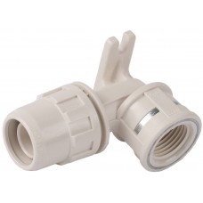 Муфта угловая с креплением ШиреФит штуцер с гайкой внутренняя резьба 16 мм - 1/2