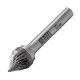 Борфреза по металлу твердосплавная, зенкер 60 град., тип-J, 12 мм Denzel