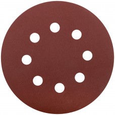 Круги шлифовальные с отверстиями (липучка), алюминий-оксидные, 125 мм, 5 шт. Р 320 (39790)