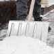 Лопата для уборки снега стальная оцинкованная, 420х370х1370 мм, деревянный черенок, Сибртех (61680)