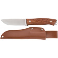 Нож туриста, нерж.сталь, деревянная ручка, лезвие 105 мм (10730)