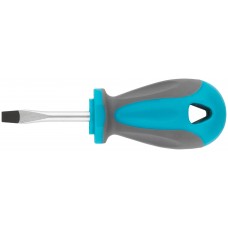 Отвертка, CrV сталь, прорезиненная ручка SL5 x 38 мм (53711М)