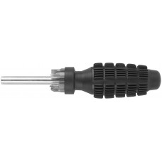 Отвертка 5 CrV бит, черная усиленная ручка с антискользящей накладкой (56245)