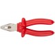 Плоскогубцы комбинированные Энергия,1000 В, никелир.покрытие, 2-х слойные изолированные ручки 180 мм (50764)