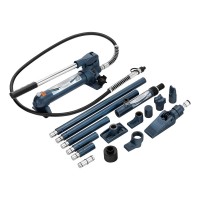 Растяжка гидравлическая, 4 т, набор из 17 предметов, 7 сменных насадок, в пластиковом кейсе Stels (51354)