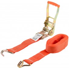 Ремень для крепления груза, храповый механизм 196 мм, лента 50 мм x 6 м, 2000 / 4000 кг (64920)