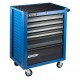 Тележка инструментальная 6 полочная Standart синяя RUNTEC RTSTD-6B