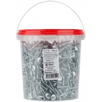 Саморезы для листовых пластин, остроконечные 4,2 х 25 (фасовка Ведро 1000 шт) (22725-7В)