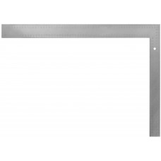 Угольник столярный цельнометаллический, рифленая шкала 400 x 600 мм (19634)