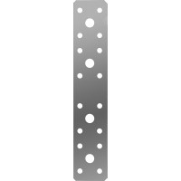 Крепежная пластина КП-2.0, 180 x 35 x 2 мм, цинк ЗУБР 310236-180-35