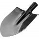 Штыковая лопата 370 х 205 мм полотно 1.6 мм закалено без черенка тип ЛКО ЗУБР Мастер 39412