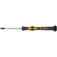 Отвёртка крестовая антистатическая прецизионная PH 00 x 60 мм ESD Kraftform Micro серия 1550 PH Wera WE-030110