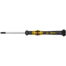 Отвёртка крестовая антистатическая прецизионная PH 00 x 60 мм ESD Kraftform Micro серия 1550 PH Wera WE-030110