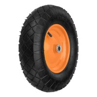 Колесо пневматическое 4.80/4.00-8 D 390 мм, внутренний подшипник D 20 мм, длина оси 80 мм Palisad (68957)