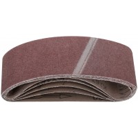 Ленты шлифовальные бесконечные, водостойкие, на тканевой основе, 5 шт., 75х457 мм Р 60 (39683)