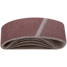 Ленты шлифовальные бесконечные, водостойкие, на тканевой основе, 5 шт., 75х457 мм Р 60 (39683)