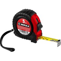Рулетка Rubber 5 м х 18 мм MIRAX 34011-05-18