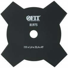 Нож для триммера, 4 лопасти, 2-х сторонние лезвия 255х25,4х4Т (81975)